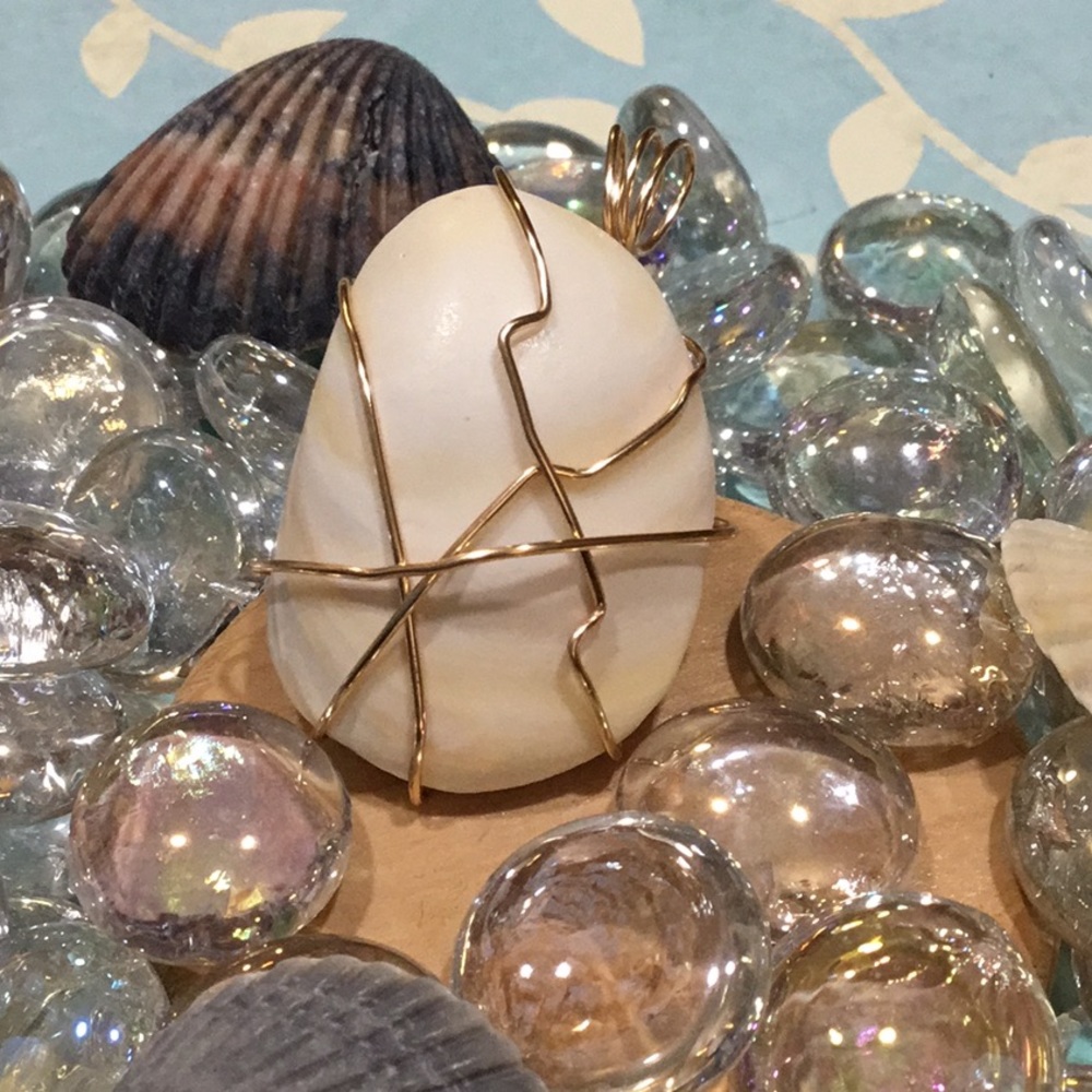 Outer Banks Shell Pendant. Crafted with Care